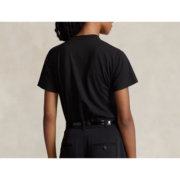 Polo Ralph Lauren Women's Polo Sunglass Bear Cotton Jersey Tee Black LARGE NWT - Picture 10 of 11